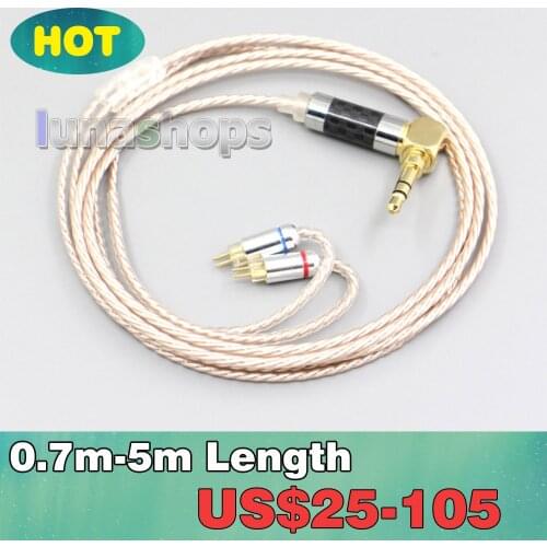 Hi-Res Brown XLR 3.5mm 2.5mm 4.4mm Earphone Cable For 0.78mm BA Custom Westone W4r UM3X UM3RC JH13 High Step LN006888