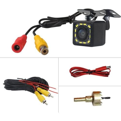 Car Rear View Camera 12 LED Night Vision Reversing Auto Parking Monitor CCD Waterproof 170 Degree HD Video