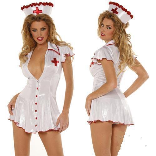 ML5404 Sexy Ladies Nurse Costume Uniform Outfit ,Halloween Cosplay Costume for Women