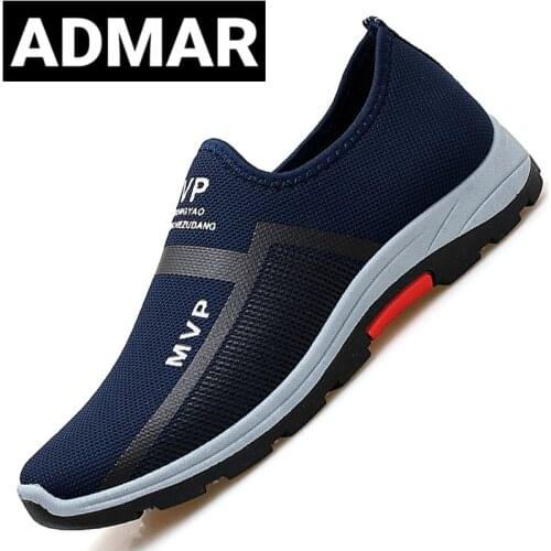 Summer Mesh Men Shoes Lightweight Sneakers Men Fashion Casual Walking Shoes Breathable Slip on Mens Loafers Zapatillas Hombre