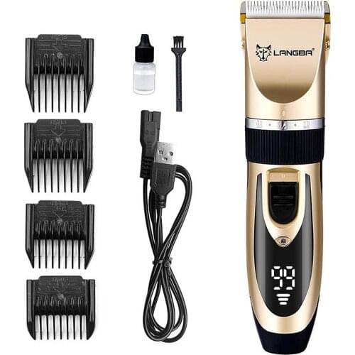Dog Clippers Low Noise 3-Speed Quiet Dog Grooming Rechargeable Cordless Pet Hair Trimmer Shaver for Small Large Dog Cat Animals