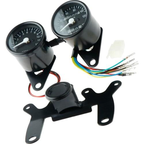 Multi-function design, Speedometer /Odometer Tachometer with Bracket Fit for Motorcycle