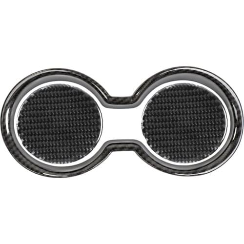 3Pcs/set Car Water Cup Holder Frame Trim Pad Mat Stickers For Jeep Cherokee 2014+ Interior Auto Styling Accessory