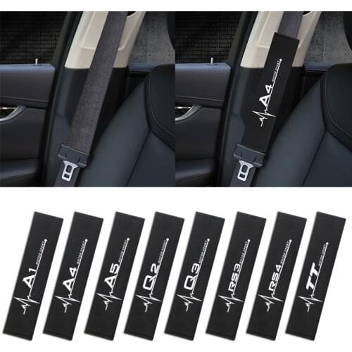 Car Styling Interior Decoration Seat belt shoulder cover for Audi A4 B6 B8 B7 A6 C5 C6 C7 A3 A5 Q3 Q5 Q7 accessories Car Styling