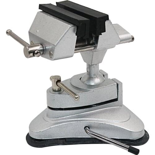 Table Vise Vacuum Base Bench Vise Portable Bench Clamps Universal Multifunctional 360° Rotating Fixed Tool