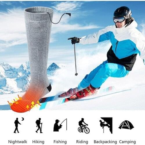 Heated Socks for Men Women 3 Heating Settings Rechargeable Electric Heated Socks Cycling Socks Outdoor Running Sport Socks