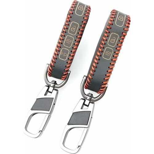 New Styles Car Key Bag Leather Folding Case Cover for Kia Cerato Sportage Ceed Sorento K900 Stinger 2017 2018 2019 3/4 Buttons