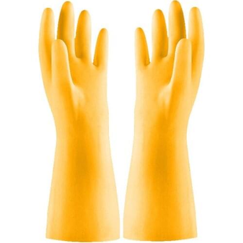 Housework Dishwashing Gloves Rubber Kitchen Cleaning Brush Pot Durable Washing Clothes Plastic Waterproof Non-Slip