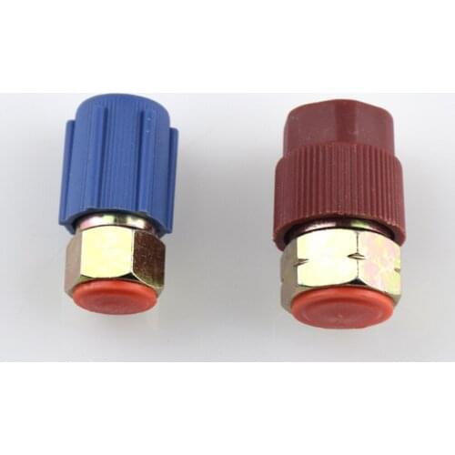 2 Pieces High/Low Adjustable AC R12 to R134A Quick Coupler Connector Adapter 1/4 HVAC Set coupleur rapide Auto Replacement Parts