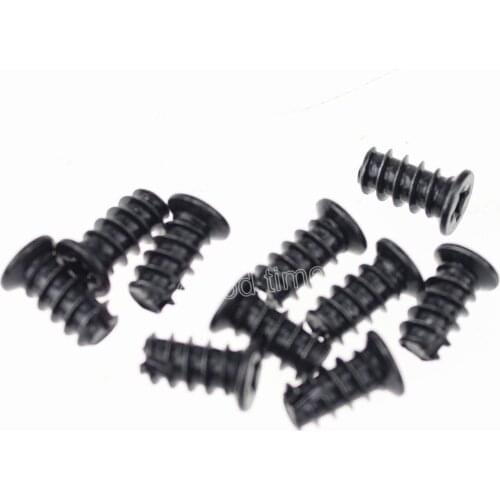 Professional 500 pcs Gdstime 1cm Fan Screw Black Computer PC Case Cooling Fan Durable Screws for Cooling Fan Fixer M5 x 10mm