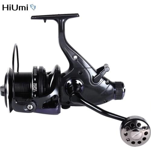 HiUmi Carp Fishing Reels 8000 9000 10000 Bait Runner Big Free Runner Double Brake Feeder 12+1 Ball Bearing Spinning Fishing Reel