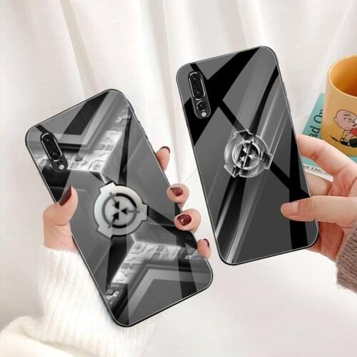 Scp Special Containment Phone Case Tempered Glass For Huawei P30 P20 P10 lite honor 7A 8X 9 10 mate 20 Pro