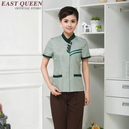 Hotel uniform Restaurant waitress uniforms waitress uniform pastry chef clothing housekeeping clothing NN0025 W