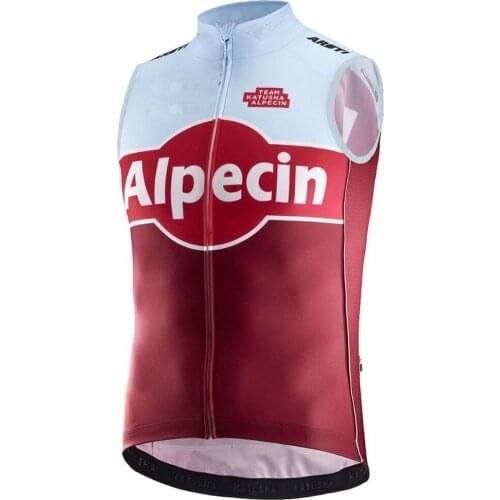 2018 KATUSHA ALPEICIN TEAM Spring Summer Sleeveless Cycling Jacket Vest Gilet Mtb Clothing Bicycle Maillot Ciclismo Bike Clothes