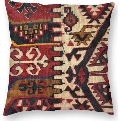 Boho Turkish Ethnic Kilim Style Cushion Cover Navajo Pattern Ethnic Tribal Throw Pillow Case for Sofa Pillowcase Home Decorative