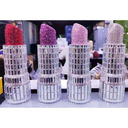 The Newest Designer Lipstick Seductress Clutch Bags Women Wedding Purse Luxury Pouch Evening Bags