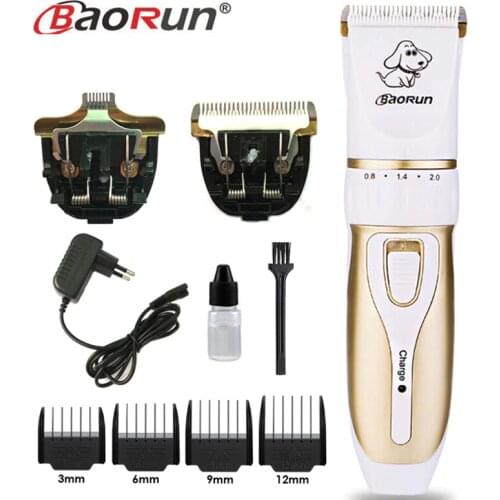 P3 Professional Rechargeable Pet Cat Dog Hair Trimmer Electrical Dog Hair Clipper Grooming Shaver Set Pets Haircut Machine