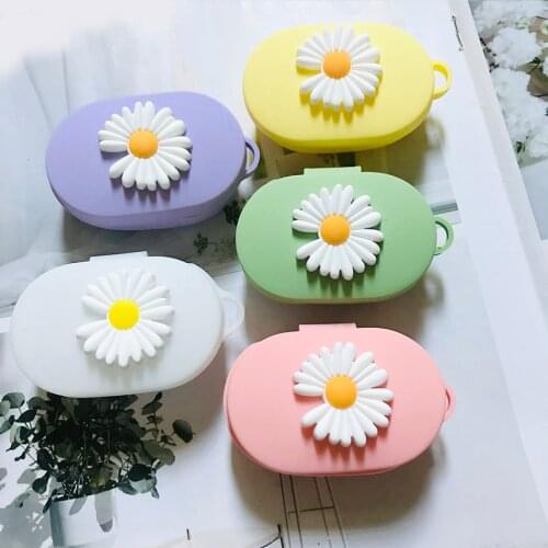 Fundas for Xiaomi MI Redmi AirDots Case fashion daisy flower TPU Silicone Earphone Cover 2020 NEW for AirDots Headphones Cover