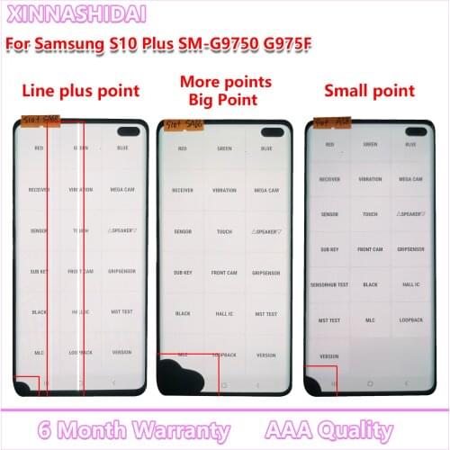 SUPERI AMOLED LCD For Samsung S10P LCD Display Touch Screen Assembly For S10 Plus G975 LCD Repair