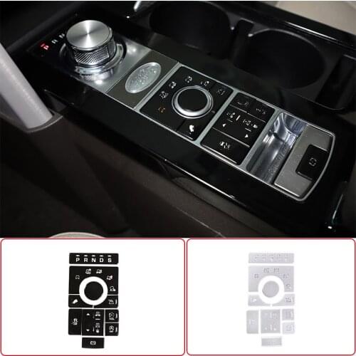 For Land Rover Range Rover Vogue 2015-16 Center Console Terrain Mode Adjustment Button Sequin Decoration Sticker Car Accessories