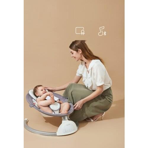 GY Electric Rocking Chair Coax Baby Comfort Chair Baby Cradle Bed Children Harness Baby Sleeping Recliner Bed