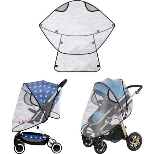 HOOMIN Baby Stroller Raincover Transparent Waterproof Rain Cover Wind Dust Shield Pushchair Pram Rain Cover Universal