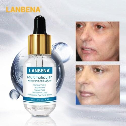 LANBENA Hyaluronic Acid Serum Moisturizing Remove Fine Lines Repairing Acne Treatment Tighten Pores Anti-anging Skin Care 40ml