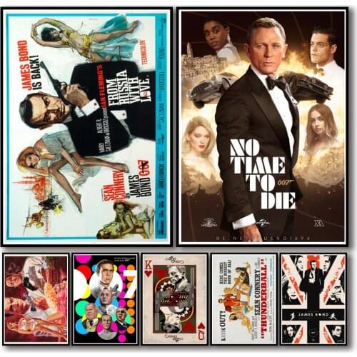 5D DIY Diamond Painting James Bond 007 Rhinestone Art Picture Diamond Embroidery Mosaic Home Decoration Gift Kit