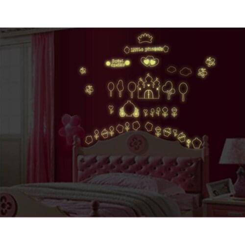 New product Luminous ice cream castle children room household adornment wall stickers in the wall to stick on the wall