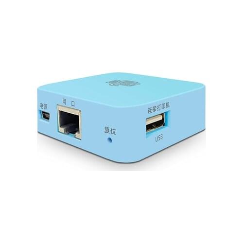 Single USB2.0 port fast ethernet Print Server Local Printer Network Sharing Printing