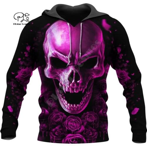 PLstar Cosmos Devil Ghost Gothic Skull Warrios Tattoo Tracksuit Pullover NewFashion Harajuku 3DPrint Men/Women Casual Hoodies 14