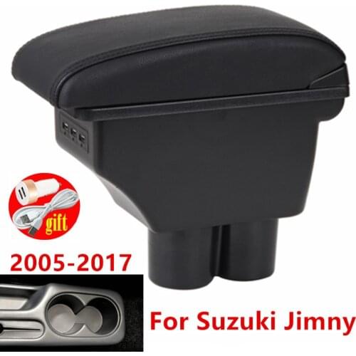 For Suzuki Jimny Armrest Jimny 2010 2011 2012 2013 2014 2015 Retrofit parts Car Armrest box Storage box car accessories 3USB