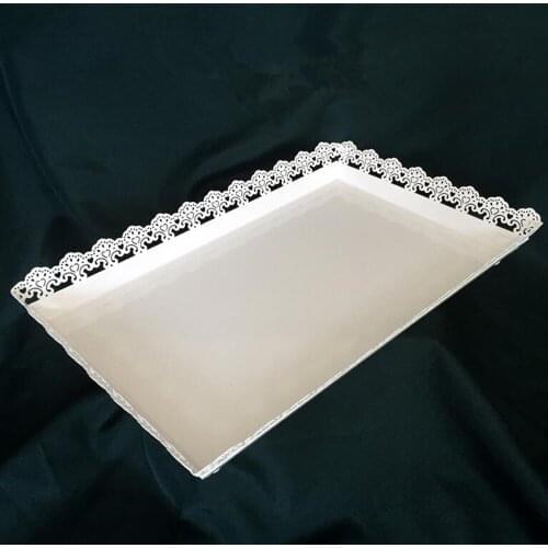 Rectangle cake plate metal iron cupcake stand wedding party decoration supplier baking & pastry dessert tools