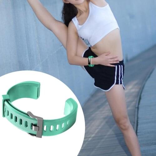 Silicone Replaced Watch Strap Bracelet Band Belt Simple Fashion Comfortable Wear Adjustable for ID115Plus HR Smartwatch