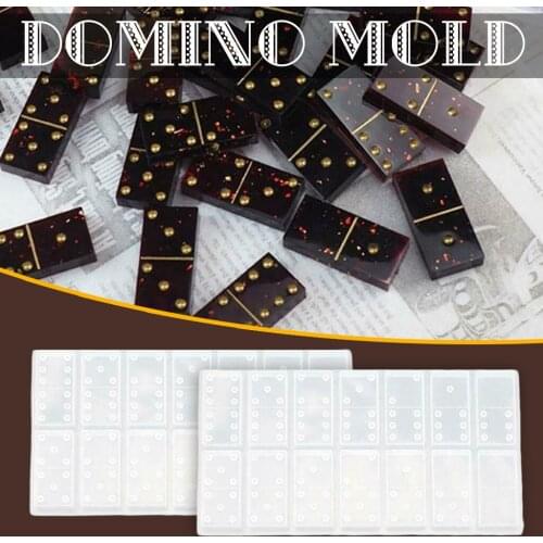 Silicone Mold For Resin Silicone uv Resin DIY Clay Epoxy Resin Casting Molds Silicone Resin Molds Dot Dominoes Mold DIY Craft