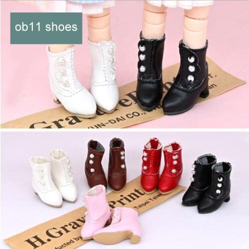 Ob11 baby clothes high heel pointed boots shoes Ymy body GSC body 1/12 BJD doll shoes doll accessories