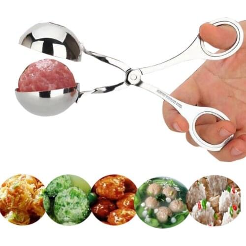 Convenient Kitchen Meatball Maker Stainless Steel Meatball Clip Fish Ball Rice Ball Making Mold DIY Tool Kitchen Accessories