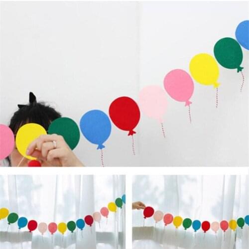 Balloon/Love Heart Bunting Hanging Banners Garland Valentines' Day Wedding Decorations Birthday Baby Shower Party Supplies Props