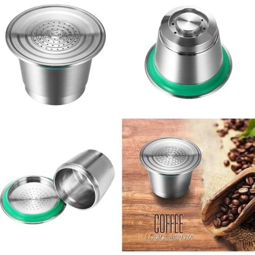 High Quality Coffee Capsules Cup Stainless Steel Metal Reusable Capsule Refillable Reusable For Nespresso Coffee Machine