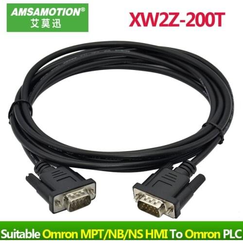 XW2Z-200T XW2Z-500T Suitable Omron MPT/NB/NS/NT Series HMI Touch Panel Connect Omron Series PLC Programming Cable