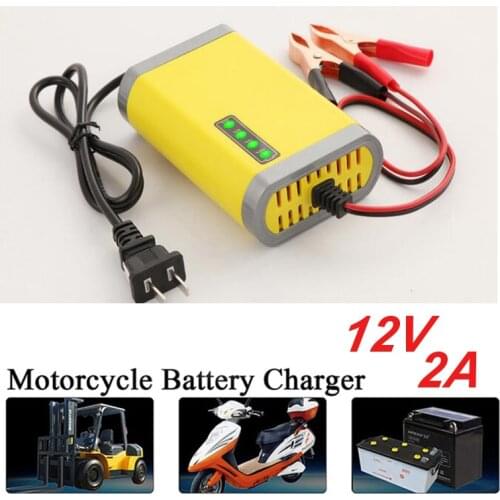 12V 2A Smart Battery Charger Lead Acid AGM GEL 12V For Motorcycle Electric Car Farm Sprayer Atomizer Spray 12V 10AH 12AH 20AH