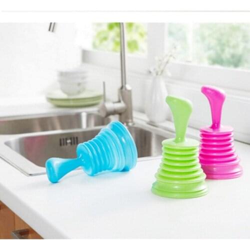 Toilet Plungers Pipeline Dredger Household Sewer Suction Plug Kitchen Rubber Family Necessary Drain Cleaner Dredger Clean Tools