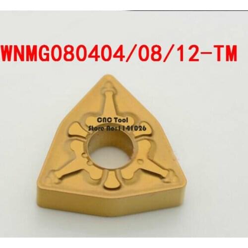 10PCS WNMG080404-TM / WNMG080408 / WNMG080412 TM carbide CNC inserts,CNC lathe tool,apply to steel processing,insert MWLNR