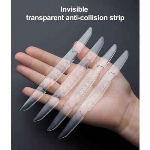 4pcs Car Door Bumper Strip Edge Guard Scratch Protector Anti-collision Strip Stickers Adhesive Car Styling Trim Molding