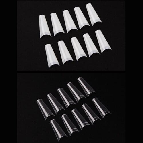 500pcs Fake Nails Natural Or Transparent Nail Stickers Nail Art Manicure Tool