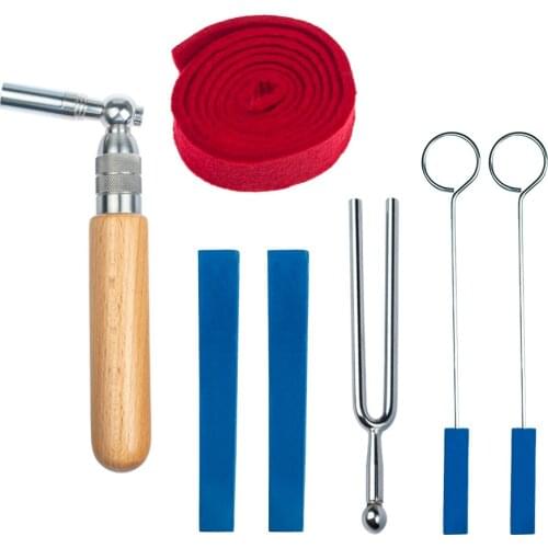 7pcs/Set Portable Piano Tuning Tools with Tuning Hammer, Mute Tools, Case