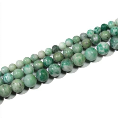 Natural Round Emerald Loose Bead 4/6/8/10mm for DIY Jewelry Making Bracelet Accessories