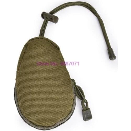 By DHL 100pcs Key Wallets Holder Men Coin Purses Pouch Military Army Camo Bag Small Pocket Keychain Zipper Case Out Door Pack