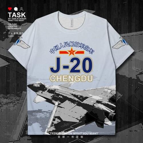 Chinese Air Force J-16 J-20 J-11 J-10 J-8 J-7 Fighter Army Military Enthusiasts Quick Dry t shirt sports gym clothes summer new