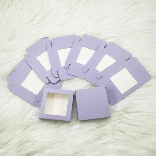 Lash Boxes Packaging 100pack Wholesale False Paper Eyelash Packaging Box Custom Logo Faux Cils 25mm Mink Eyelashes Makeup Cases